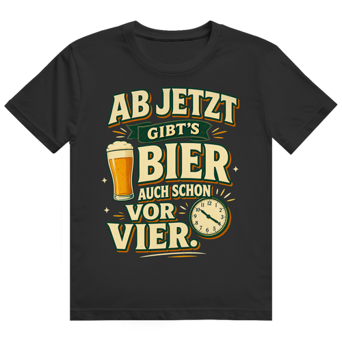 Bier vor Vier – Ruhestand-Shirt von GutGetroffen