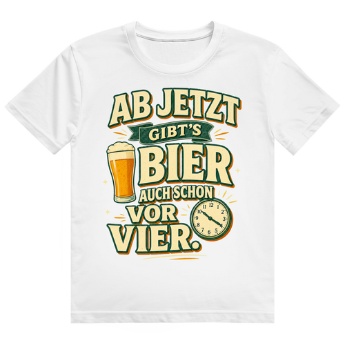 Bier vor Vier – Ruhestand-Shirt von GutGetroffen