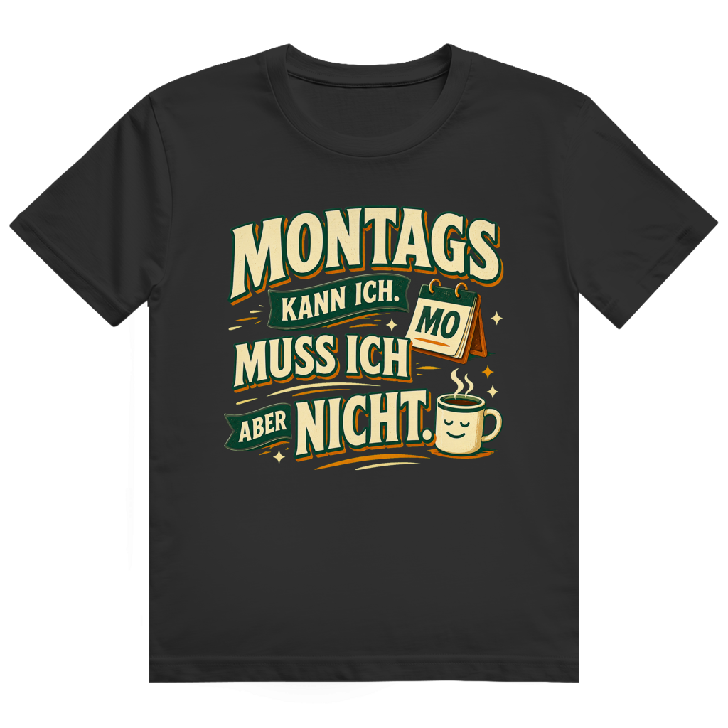 Montag kann ich nicht – Ruhestand-Shirt von GutGetroffen