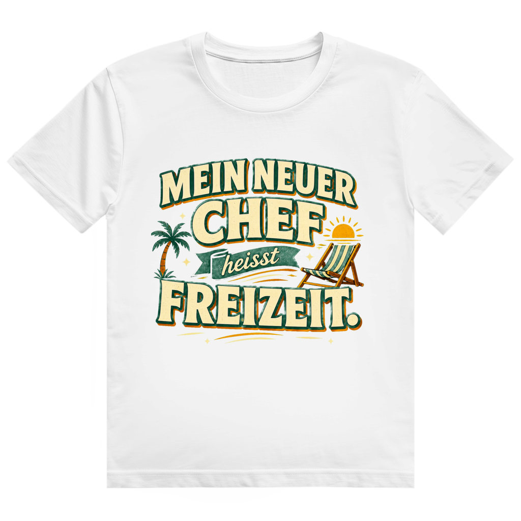 Mein neuer Chef heißt Freizeit – Ruhestand-Shirt von GutGetroffen