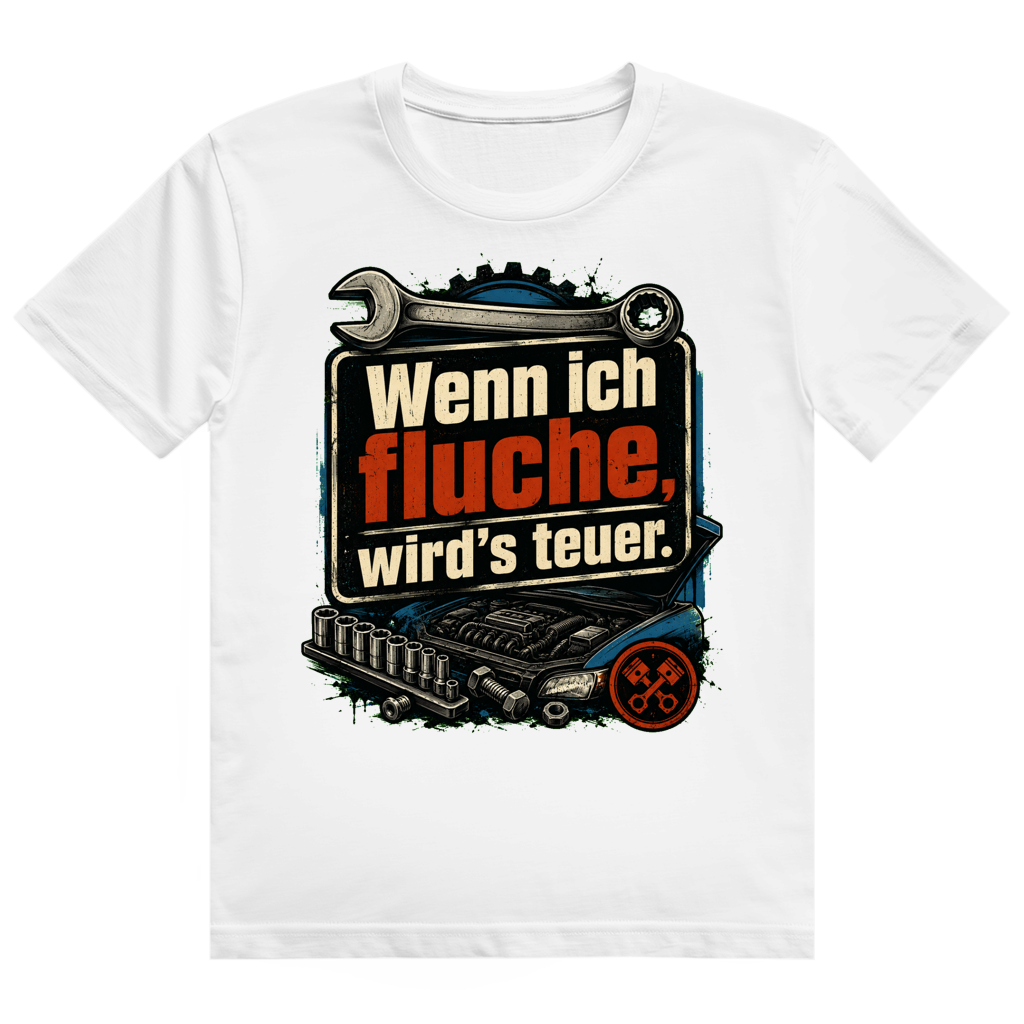 Fluchen Wird Teuer – Kfz-Mechaniker-Shirt von GutGetroffen