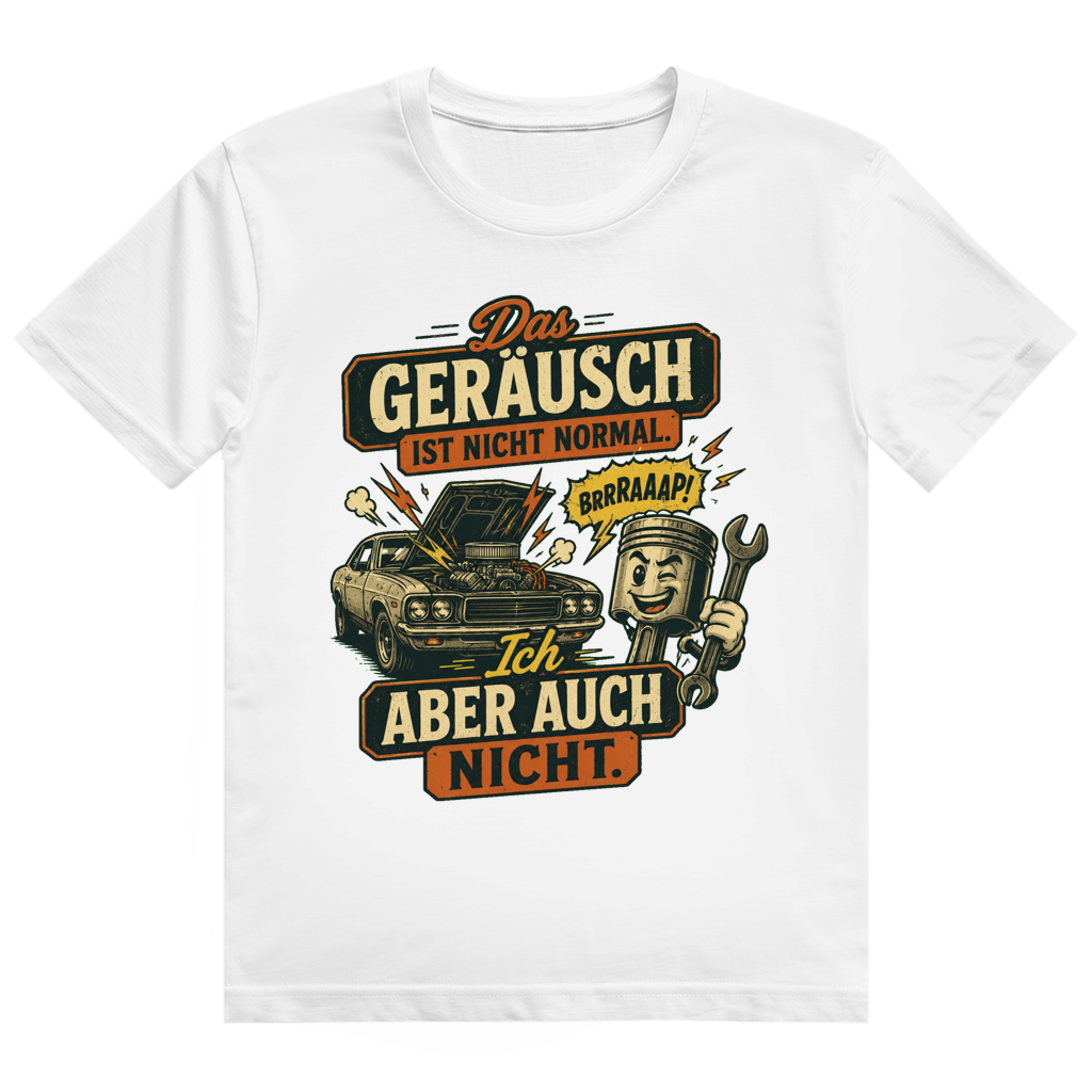 Dunkles KFZ-Mechaniker T-Shirt 'Ich Auch Nicht' - Geschenk für Autoliebhaber