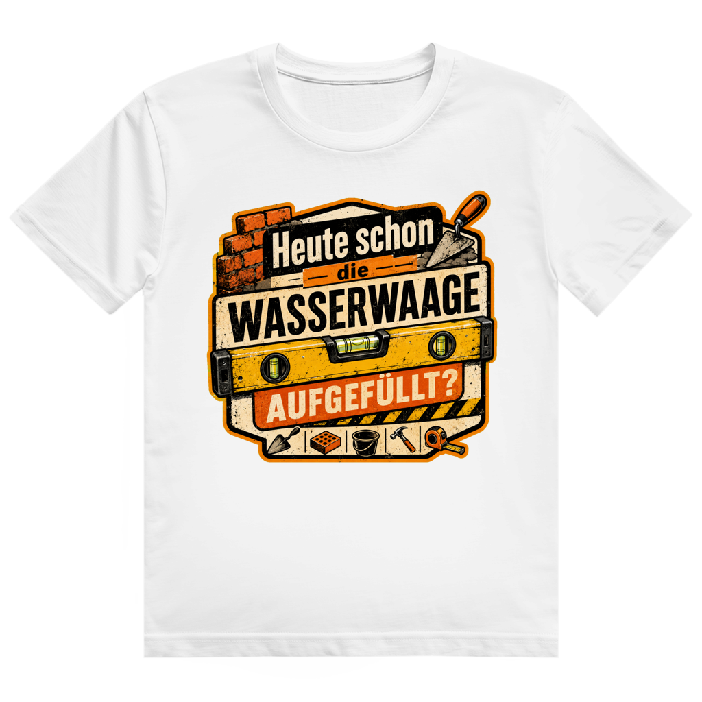 Wasserwaage Schon Aufgefüllt? – Bau-Shirt von GutGetroffen