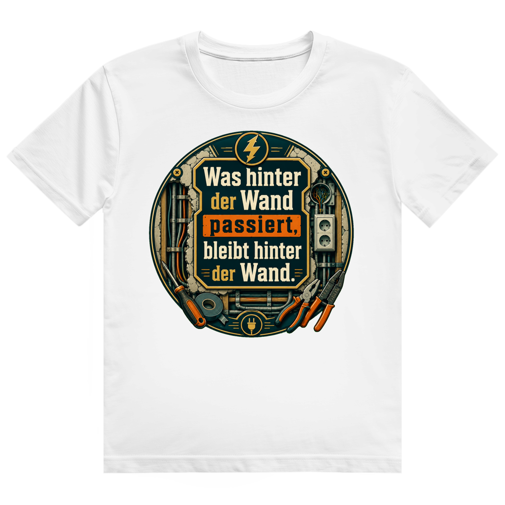 Bleibt Hinter Der Wand – Elektriker-Shirt von GutGetroffen