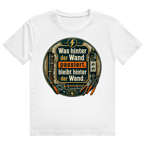 Bleibt Hinter Der Wand – Elektriker-Shirt von GutGetroffen