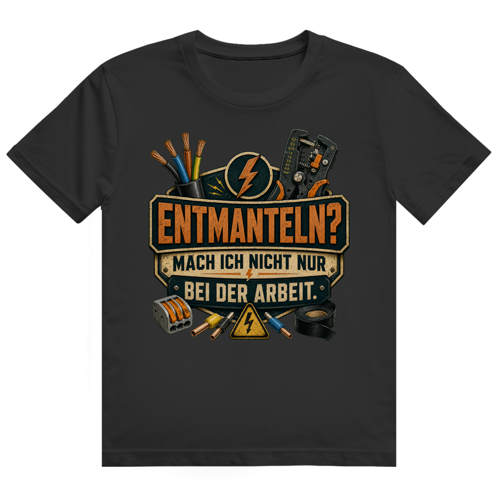 Entmanteln? Auch Privat. – Elektriker-Shirt von GutGetroffen