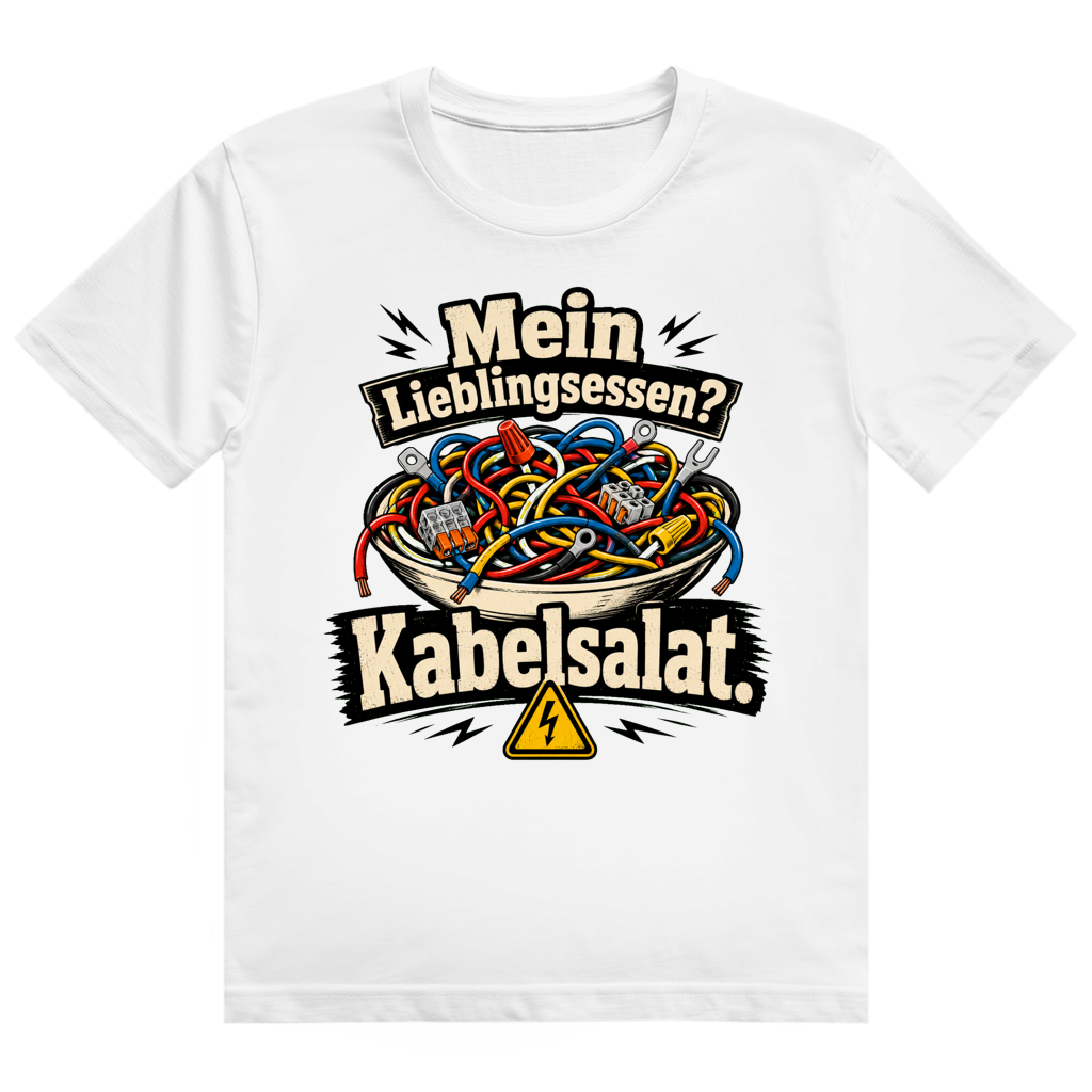 Mein Lieblingsessen: Kabelsalat – Elektriker-Shirt von GutGetroffen