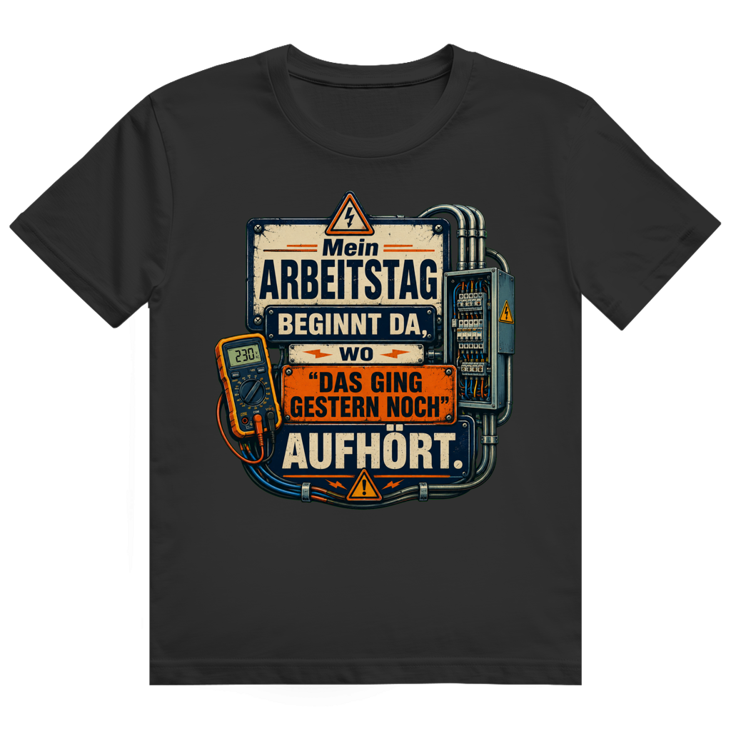 Das Ging Gestern Noch – Elektriker-Shirt von GutGetroffen