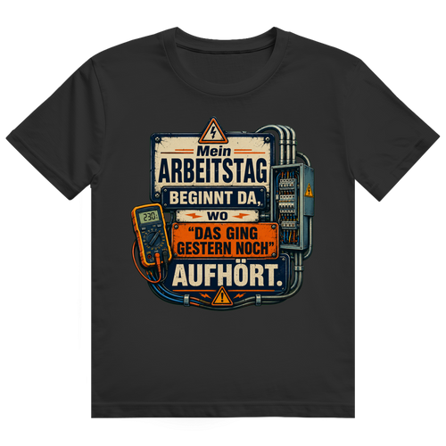 Das Ging Gestern Noch – Elektriker-Shirt von GutGetroffen