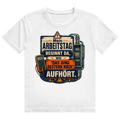 Das Ging Gestern Noch – Elektriker-Shirt von GutGetroffen
