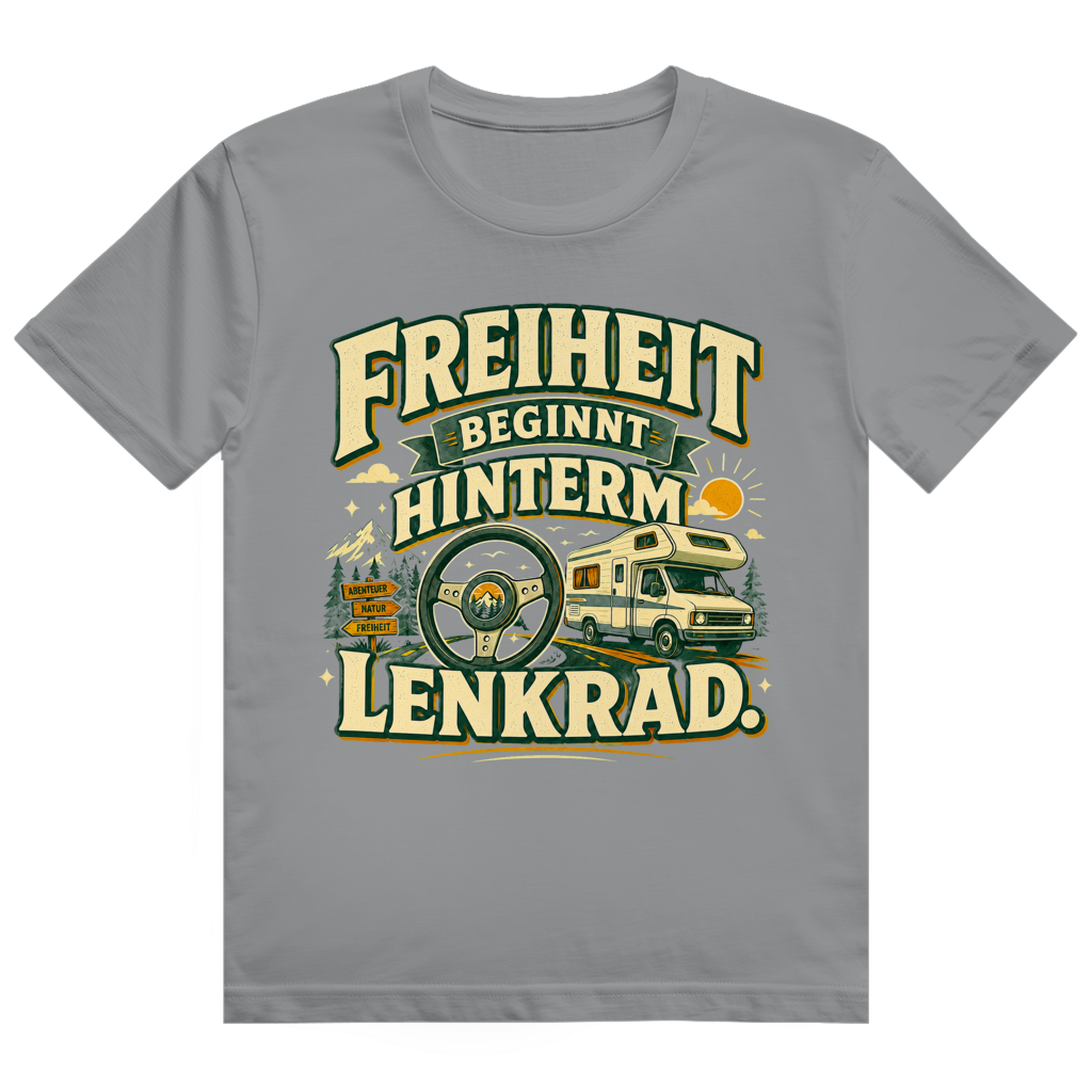 Freiheit Beginnt Hinterm Lenkrad – Camper-Shirt von GutGetroffen