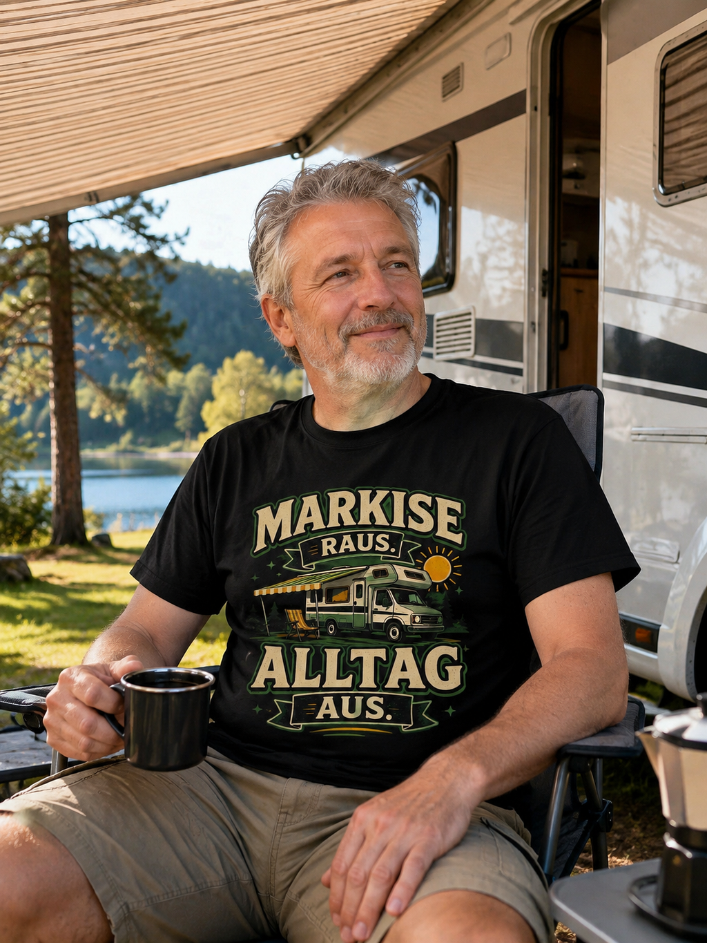 Markise Raus. Alltag Aus. – Lifestyle-Foto